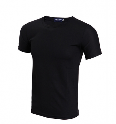 SKT001 Manufacture of solid color sports t-shirts Supply moisture wicking T-shirts Online ordering Sweatshirts 190G full polyester pinhole cloth Sweatshirt manufacturer T-shirt price t-shirt design Price t shirt offer t-shirt wholesale price front view